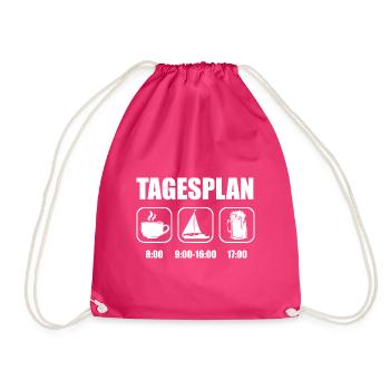 Seglen Segelboot Segler - Turnbeutel - Fuchsia - Vorne