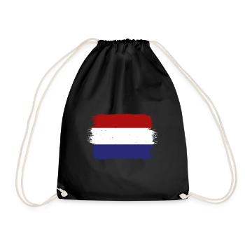 Netherlands Flag Holland Dutch Flag - Drawstring Bag - black - Front