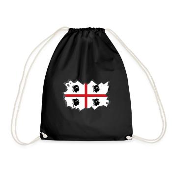 Sardinia Flag Sardinian Flag Sardegna Flag - Drawstring Bag - black - Front