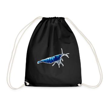 Blue Bolt Shrimp Pet Design für stolze Shrimp-Fans - Turnbeutel - Schwarz - Vorne
