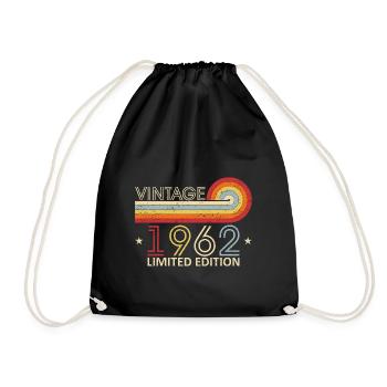 Vintage 1962 49 ans Style Rétro 1962 49ème Bir - Sac de sport léger - noir - Devant