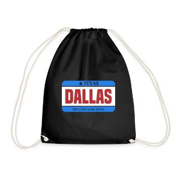 Dallas Texas Lone Star State Design für stolze - Turnbeutel - Schwarz - Vorne