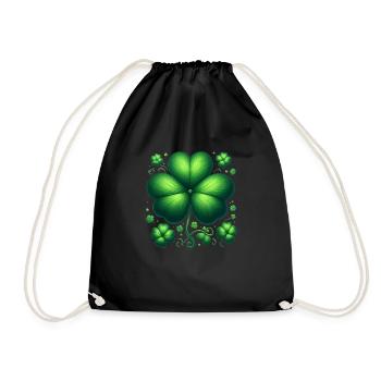 Un beau trèfle par Angelical Art - Sac de sport léger - noir - Devant