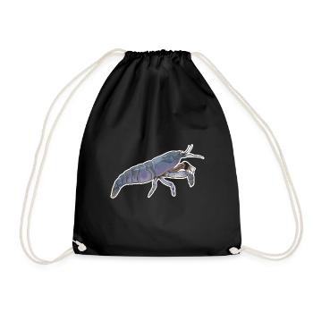 Vampire shrimp pet design for proud shrimp fans - Drawstring Bag - black - Front