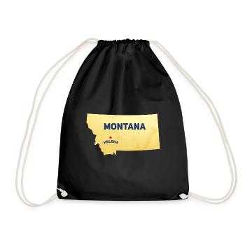 Hauptstadt von Montana Design für stolze Montaner - Turnbeutel - Schwarz - Vorne