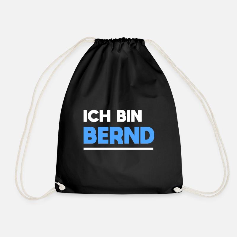 Bernd Name Spruch für stolze Bernds - Turnbeutel - Schwarz