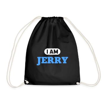Jerry Name Saying für stolze Jerrys - Turnbeutel - Schwarz - Vorne