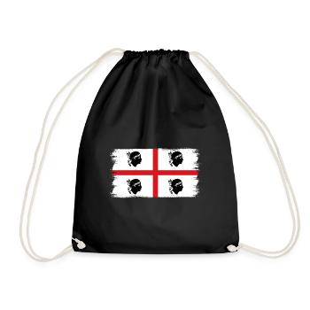 Sardinia flag Sardinian flag Sardegna flag - Drawstring Bag - black - Front