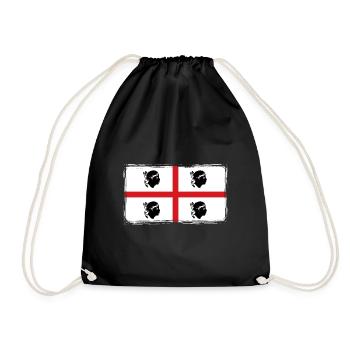Sardaigne Drapeau Vintage Drapeau Sarde Occasion Look - Sac de sport léger - noir - Devant