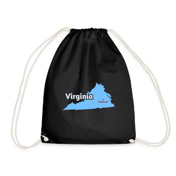 Richmond Virginia Design für stolze Virginier - Turnbeutel - Schwarz - Vorne