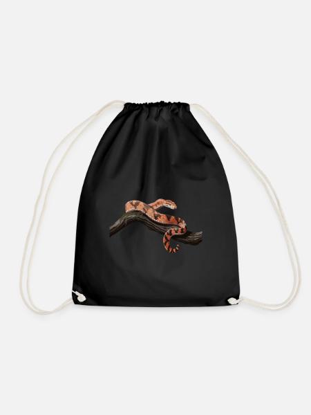 Couleuvre des maïs couleuvre vipère terrarium - Sac de sport léger - noir
