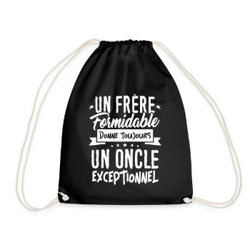 T-shirt pour Frère - Un Oncle Exceptionnel - Sac de sport léger - noir - Devant