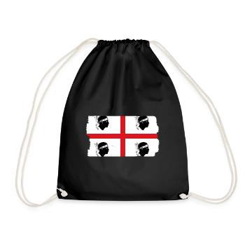 Sardinia flag Sardinian flag Sardegna flag - Drawstring Bag - black - Front