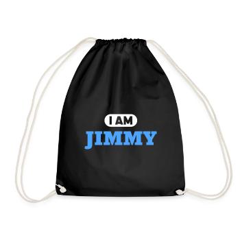 Jimmy Name Saying für stolze Jimmys - Turnbeutel - Schwarz - Vorne