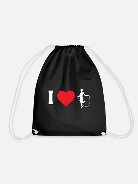 I Love Design für Frauen Rope Jumper - Turnbeutel - Schwarz