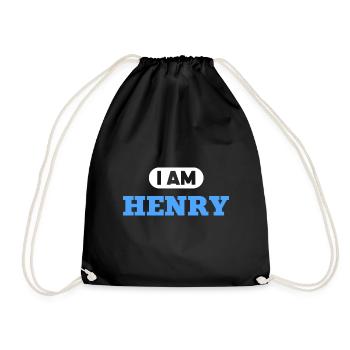 Henry Name Saying für stolze Henrys - Turnbeutel - Schwarz - Vorne