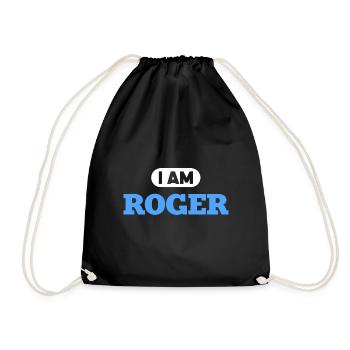 Roger Name Saying für stolze Rogers - Turnbeutel - Schwarz - Vorne