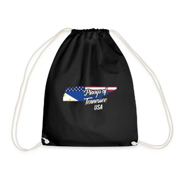 Filipinos of Tennessee Design für stolze Fil-Ams - Turnbeutel - Schwarz - Vorne