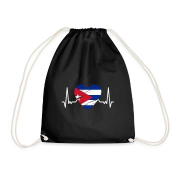 Cuba Drapeau Caraïbes Vacances Cuba Voyage La Havane - Sac de sport léger - noir - Devant