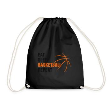 Gift for Basketball Fans - Drawstring Bag - black - Front