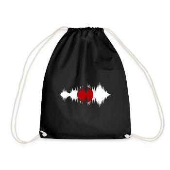 Drapeau du Japon utilisé Look Nihon drapeau japonais - Sac de sport léger - noir - Devant