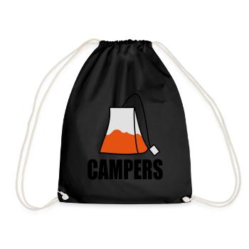 CAMPERS - Drawstring Bag - black - Front