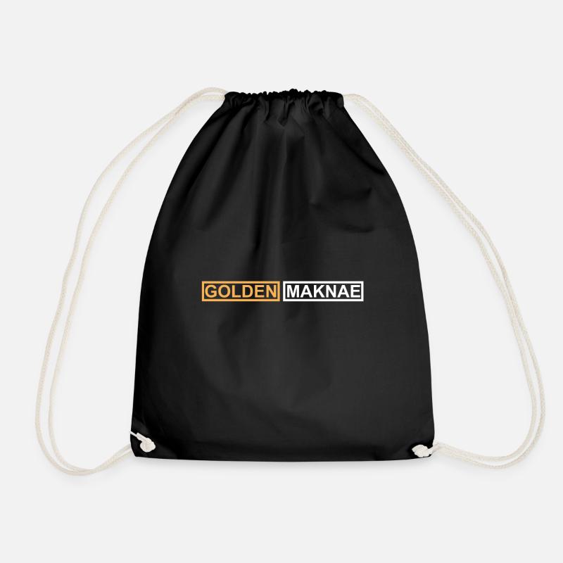 KPOP golden maknae K-POP K POP - Drawstring Bag - black