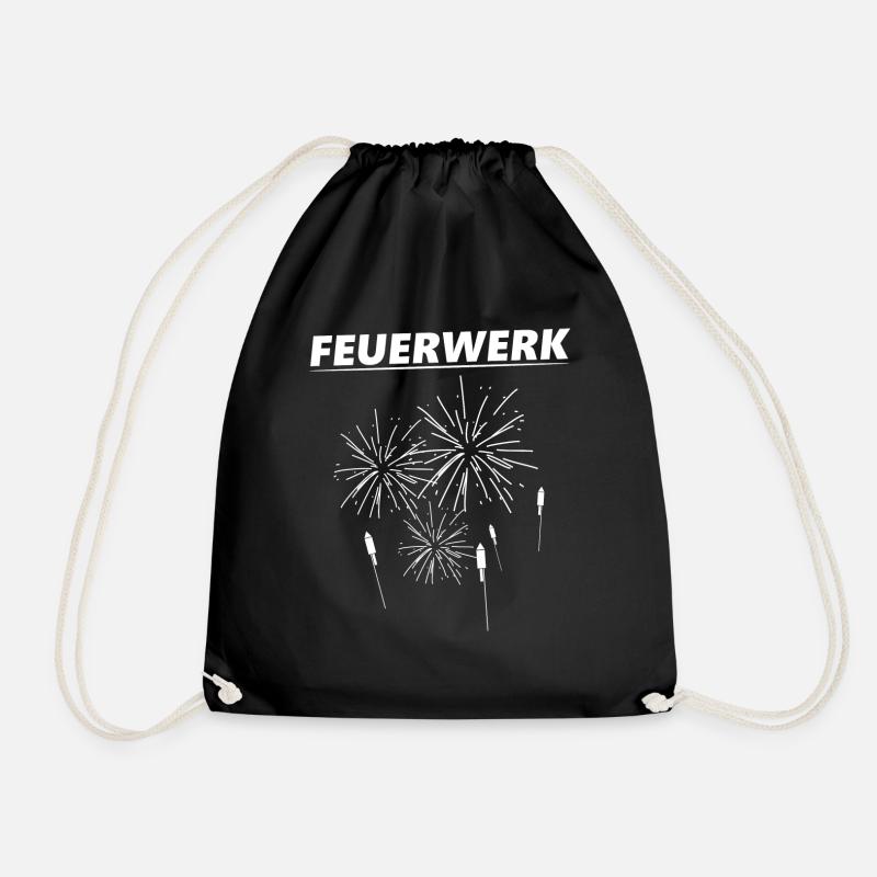 Feuerwerk Zerleger Pyro - Turnbeutel - Schwarz