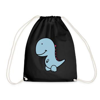 dino - Turnbeutel - Schwarz - Vorne