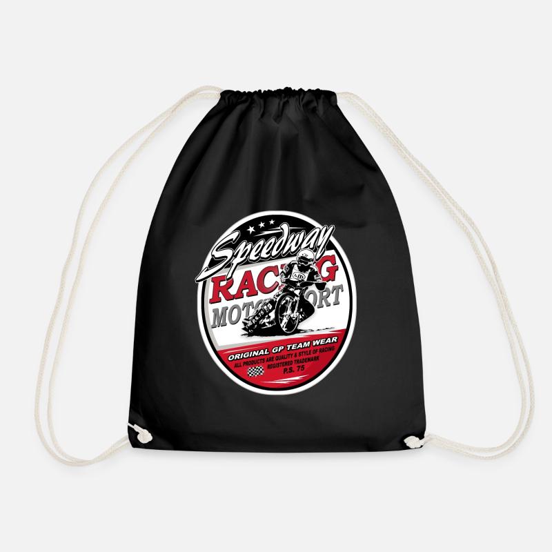 Speedway Racing_AAA - Drawstring Bag - black