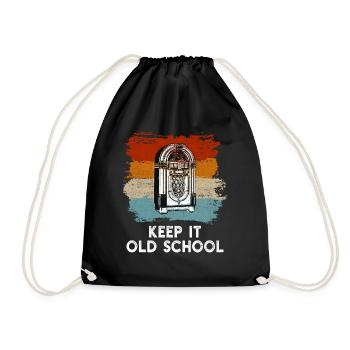 Jukebox - Gardez-le à l'ancienne - Sac de sport léger - noir - Devant