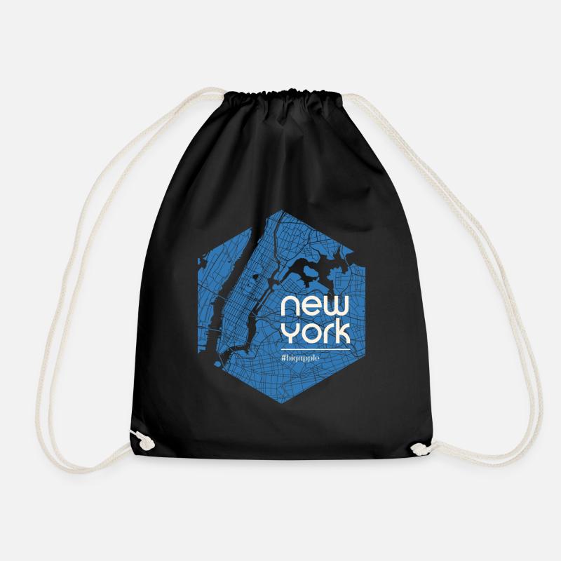 Bigapple - Drawstring Bag - black