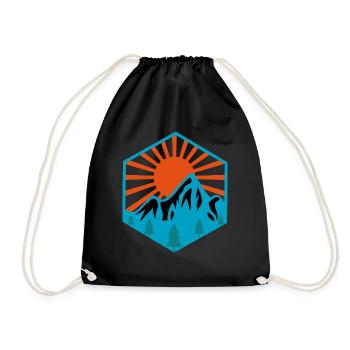 Voyage en plein air Aventure Nature - Sac de sport léger - noir - Devant