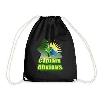 Captain obvious - Sac de sport léger - noir - Devant