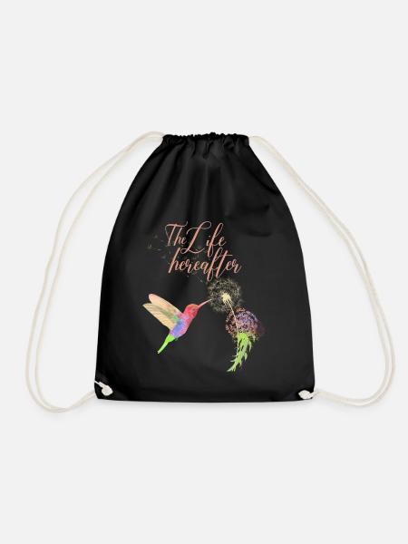 humming-bird - Drawstring Bag - black