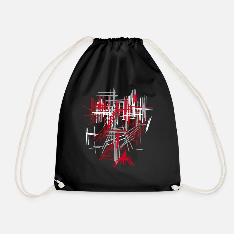 abstrait - Sac de sport léger - noir