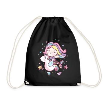 Sirène - Sac de sport léger - noir - Devant
