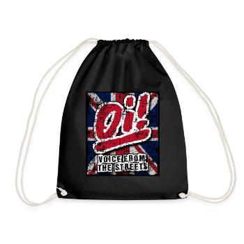 Oi! – Voix de la rue - Sac de sport léger - noir - Devant