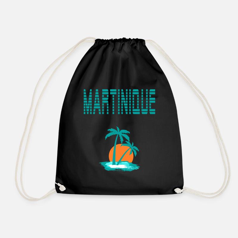 Martinique - Drawstring Bag - black