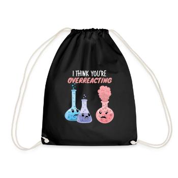 Je pense que vous réagissez de manière excessive - Funny Chemistry - Sac de sport léger - noir - Devant