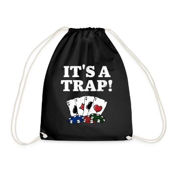 C’est un joueur de poker gambling poker - Sac de sport léger - noir - Devant