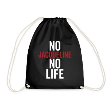 Nein Jacqueline Kein Leben - Turnbeutel - Schwarz - Vorne