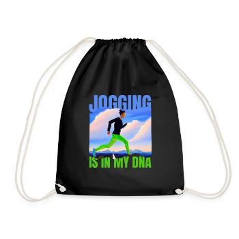 LE JOGGING EST DANS MON ADN - Sac de sport léger - noir - Devant