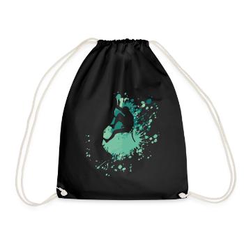 Climber Extreme Sport Color Splash - Drawstring Bag - black - Front