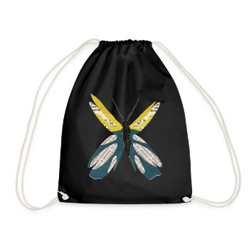 SCHMETTERLING - Turnbeutel - Schwarz - Vorne