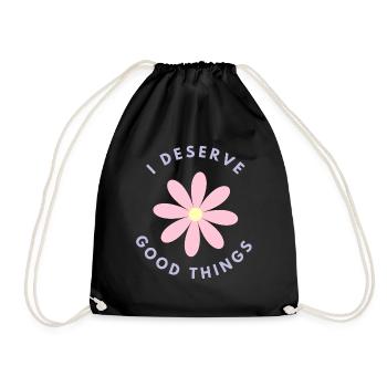 Dans le mérite de bonnes choses - Sac de sport léger - noir - Devant