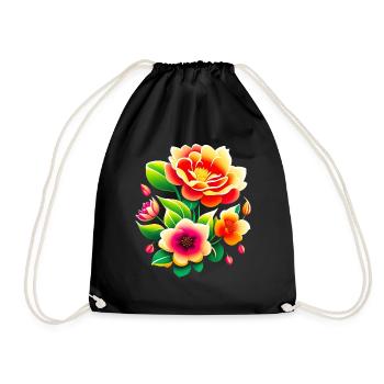 Bouquet de fleurs - Sac de sport léger - noir - Devant