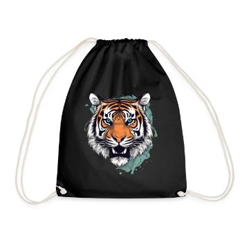 Tiger - Turnbeutel - Schwarz - Vorne