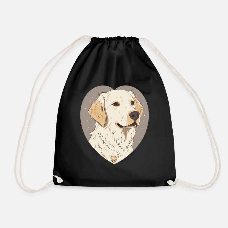 Golden Retriever - Turnbeutel - Schwarz