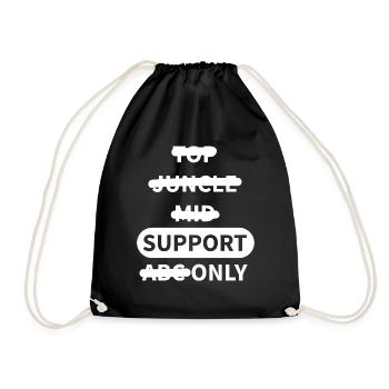 Boardgame Chess Backgammon Game Night - Drawstring Bag - black - Front